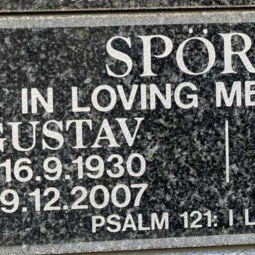 SPORKE Gustav 1930-2007 &amp; Lona 1930-2008