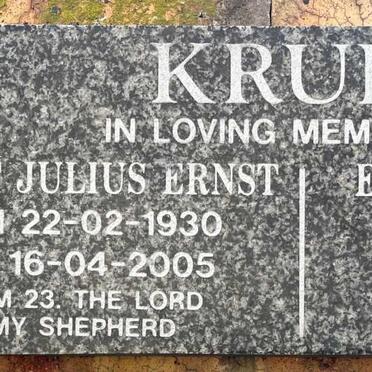 KRULL Hubert Julius Ernst 1930-2005 &amp; Elva Maria Freda 1930-2020