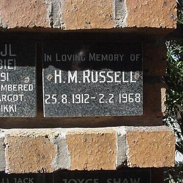 RUSSELL H.M. 1912-1968