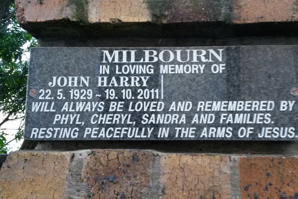 MILBOURN John Harry 1929-2011