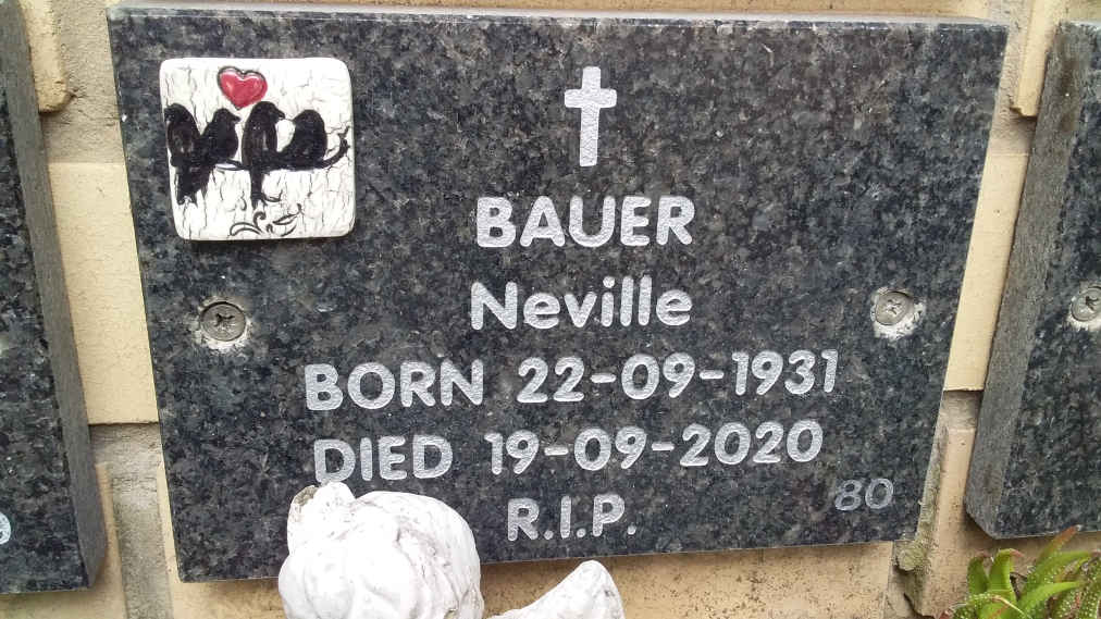 BAUER Neville 1931-2020