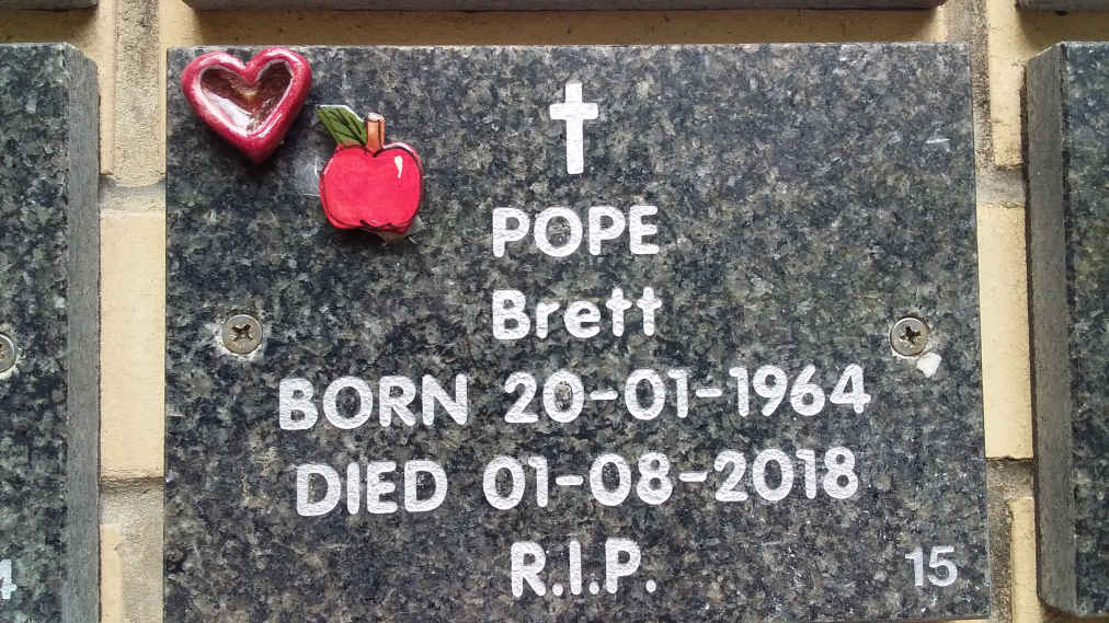 POPE Brett 1964-2018
