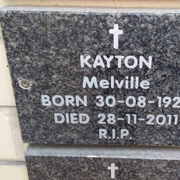 KAYTON Melville 1926-2011