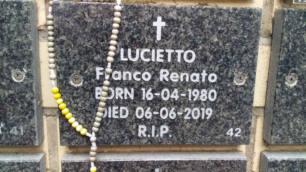 LUCIETTO Franco Renato 1980-2019