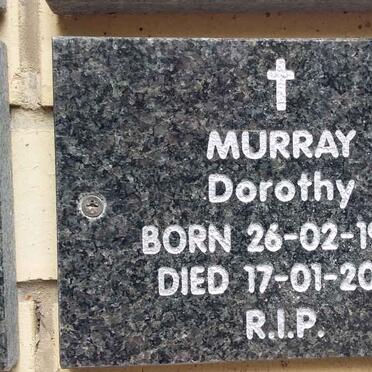 MURRAY Dorothy 1953-2021