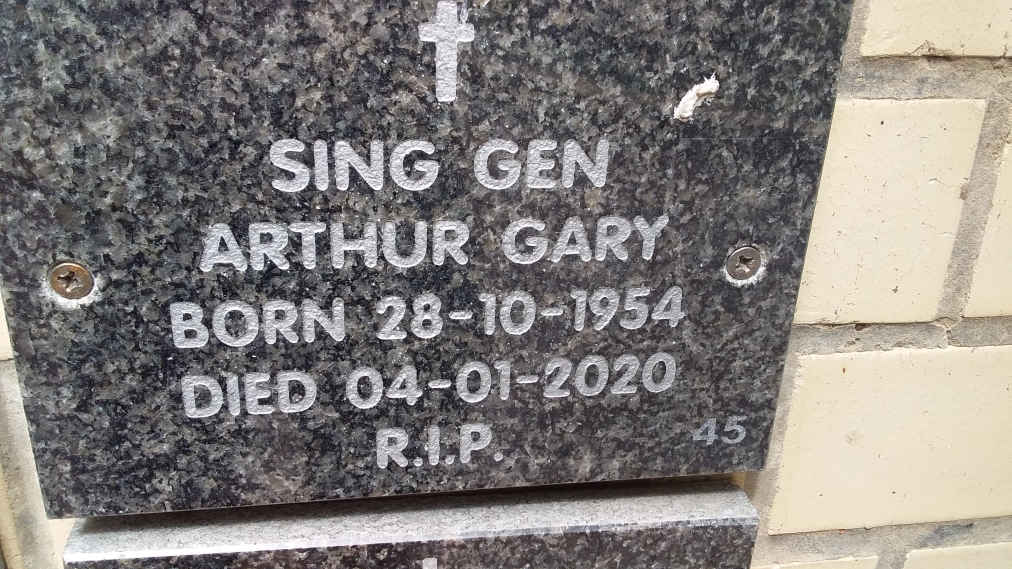 SING GEN Arthur Gary 1954-2020
