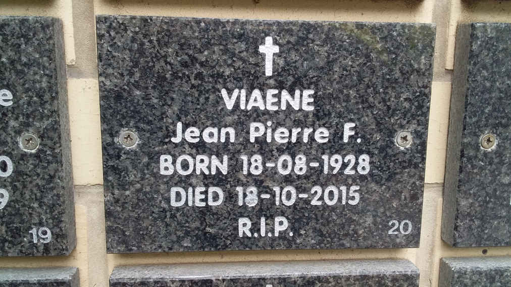 VIAENE Jean Pierre F. 1928-2015