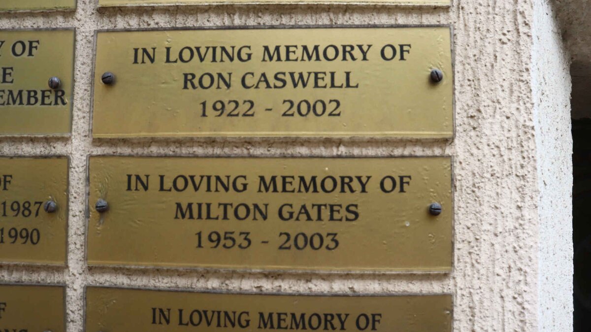 CASWELL Ron 1922-2002 :: GATES Milton 1953-2003