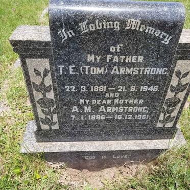 ARMSTRONG T.E. 1881-1946 &amp; A.M 1886-1961