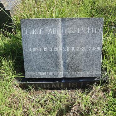 BURMEISTER George Paul 1896-1984 &amp; Doreen Ella 1912-1990