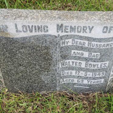 BOWLES Walter -1949