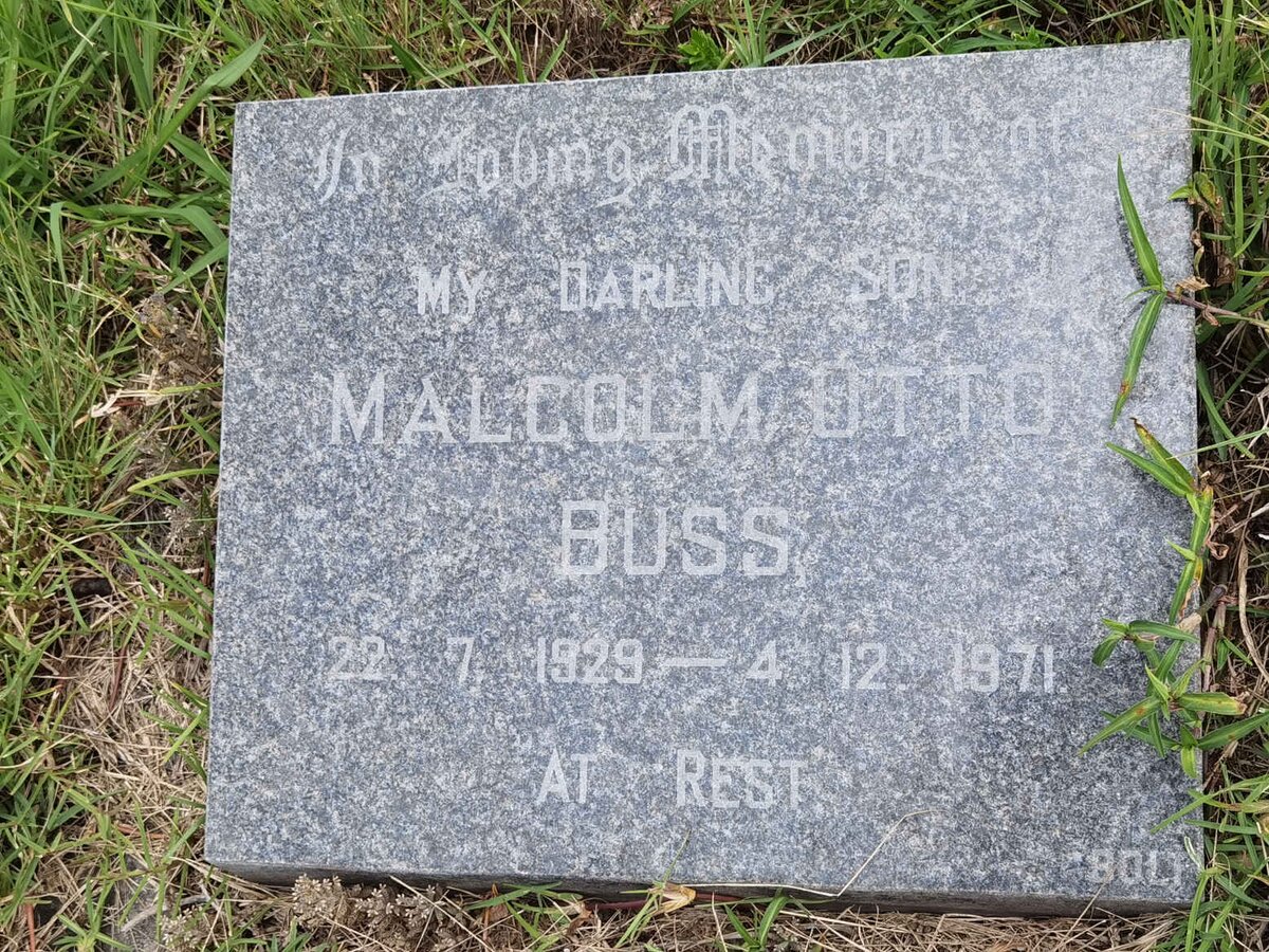 BUSS Malcolm Otto 1929-1971