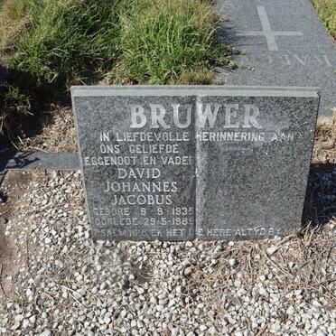 BRUWER David Johannes Jacobus 1935-1989