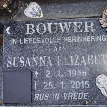 BOUWER Susanna Elizabeth 1946-2015