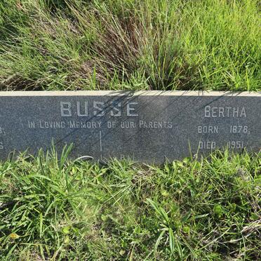 BUSSE Franz 1873-1956 &amp; Bertha 1878-1951