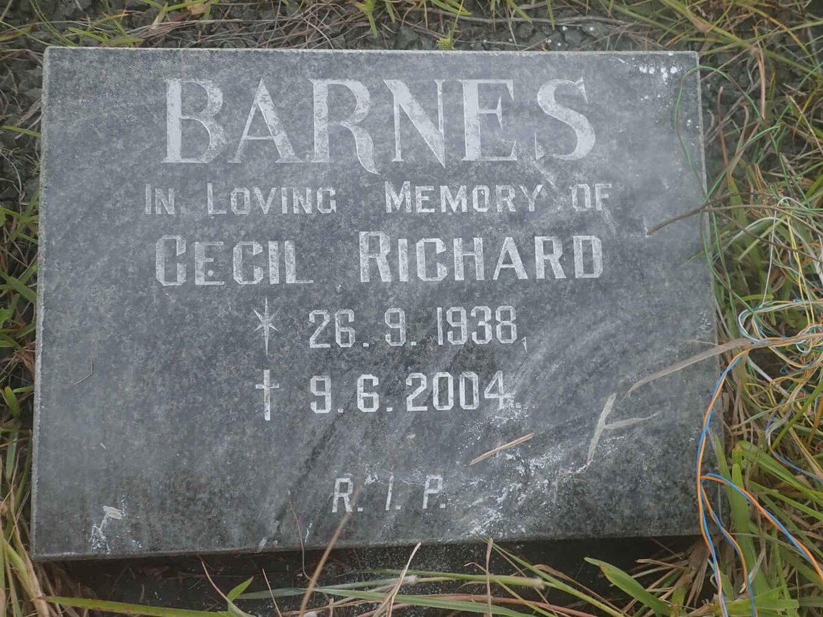BARNES Cecil Richard 1938-2004