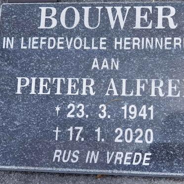 BOUWER Pieter Alfred 1941-2020