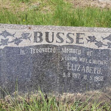 BUSSE Elizabeth 1917-1962
