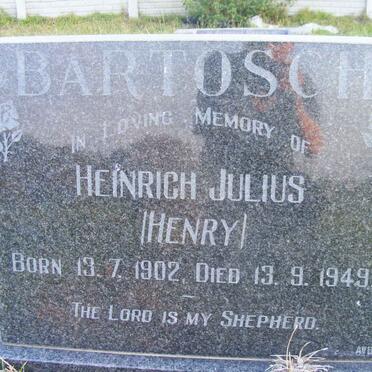 BARTOSCH Heinrich Julius 1902-1949