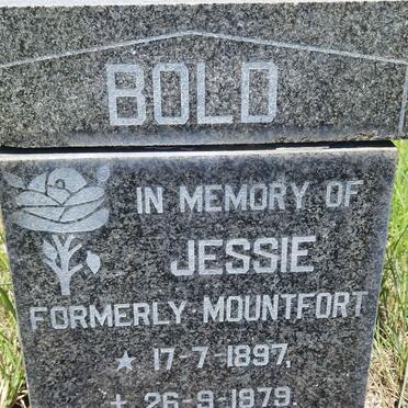BOLD Jessie formerly MOUNTFORD 1897-1979