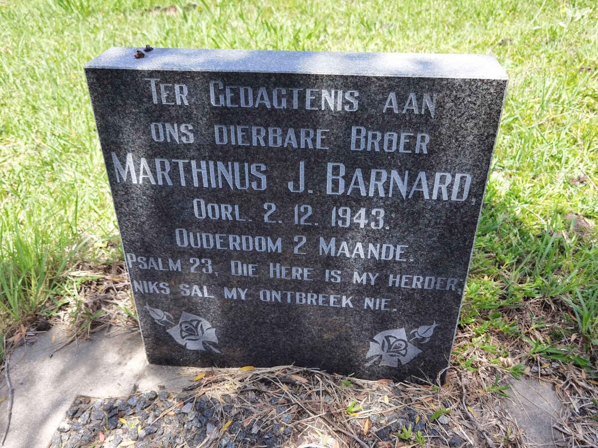 BARNARD Marthinus J. -1943