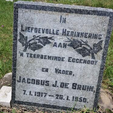 BRUIN Jacobus J., de 1917-1950