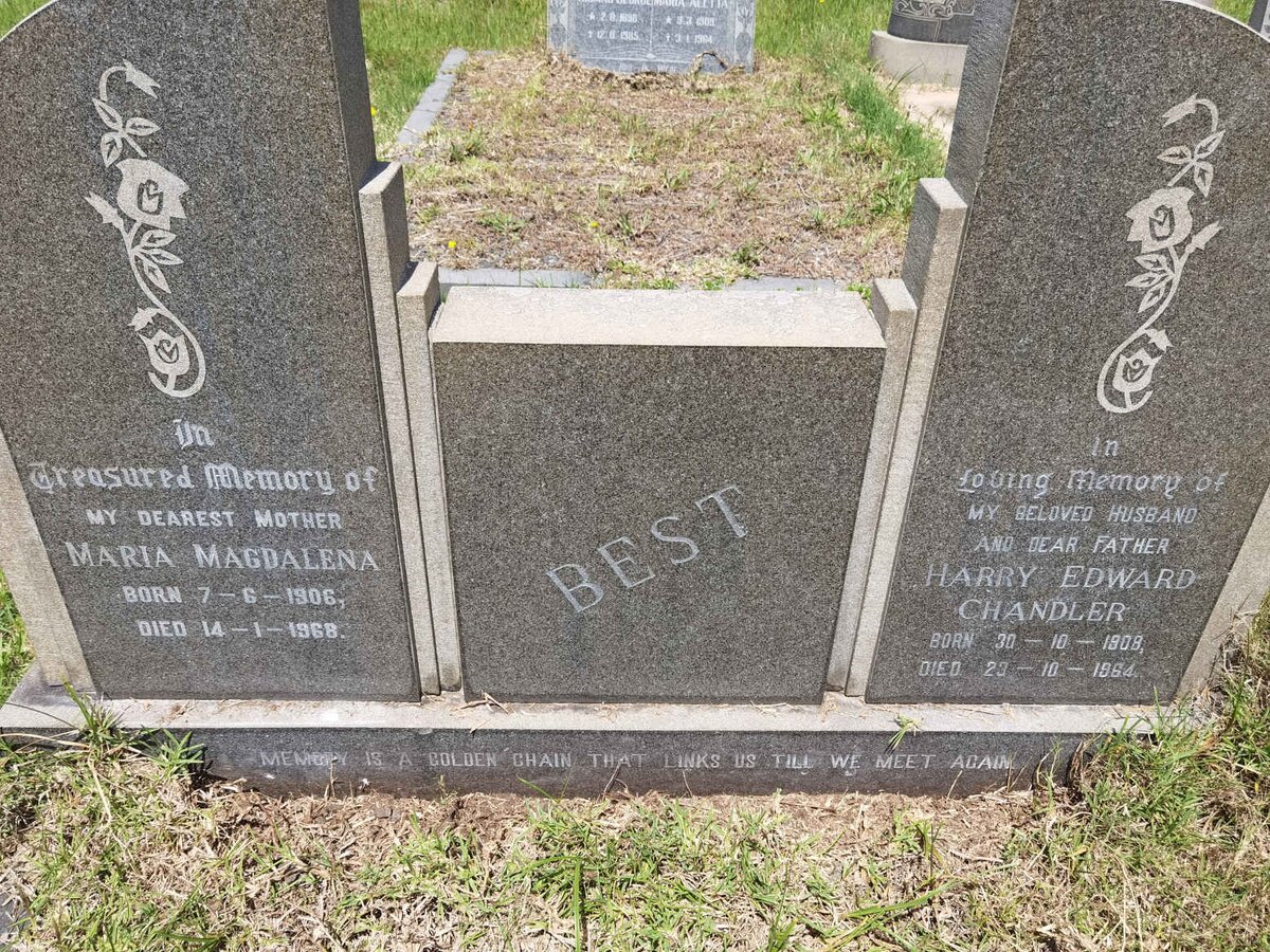 BEST Harry Edward Chandler 1908-1964 &amp; Maria Magdalena 1906-1968