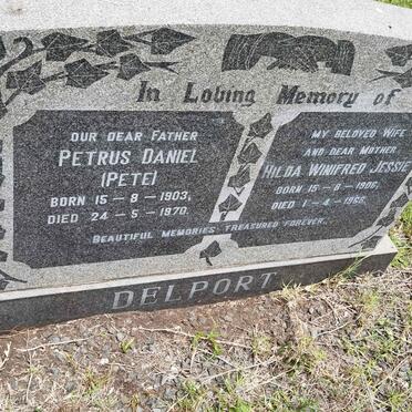 DELPORT Petrus Daniel 1903-1970 &amp; Hilda Winifred Jessie 1906-1966