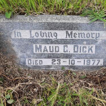 DICK Maud G. -1977