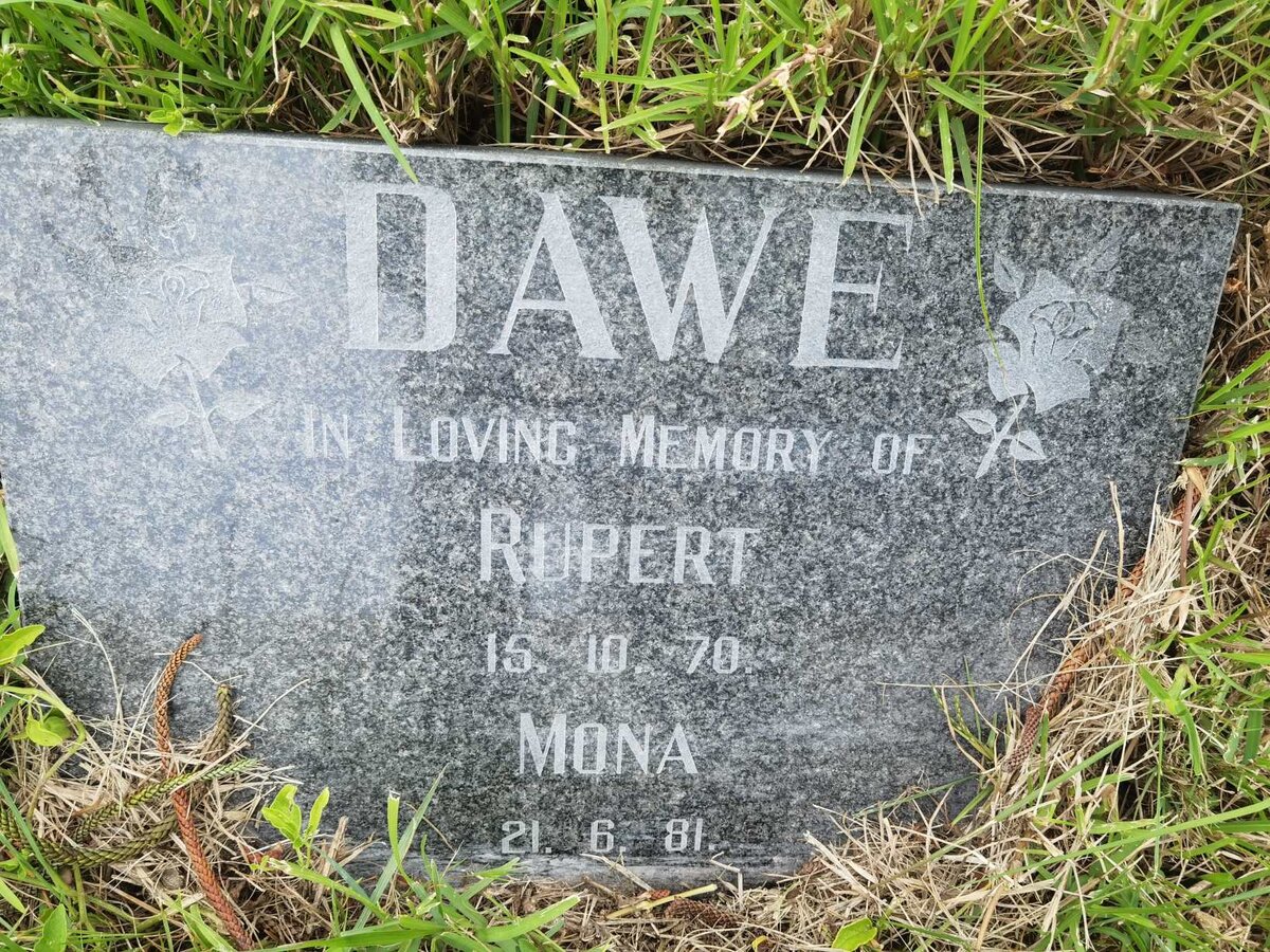 DAWE Rupert -1970 &amp; Mona -1981