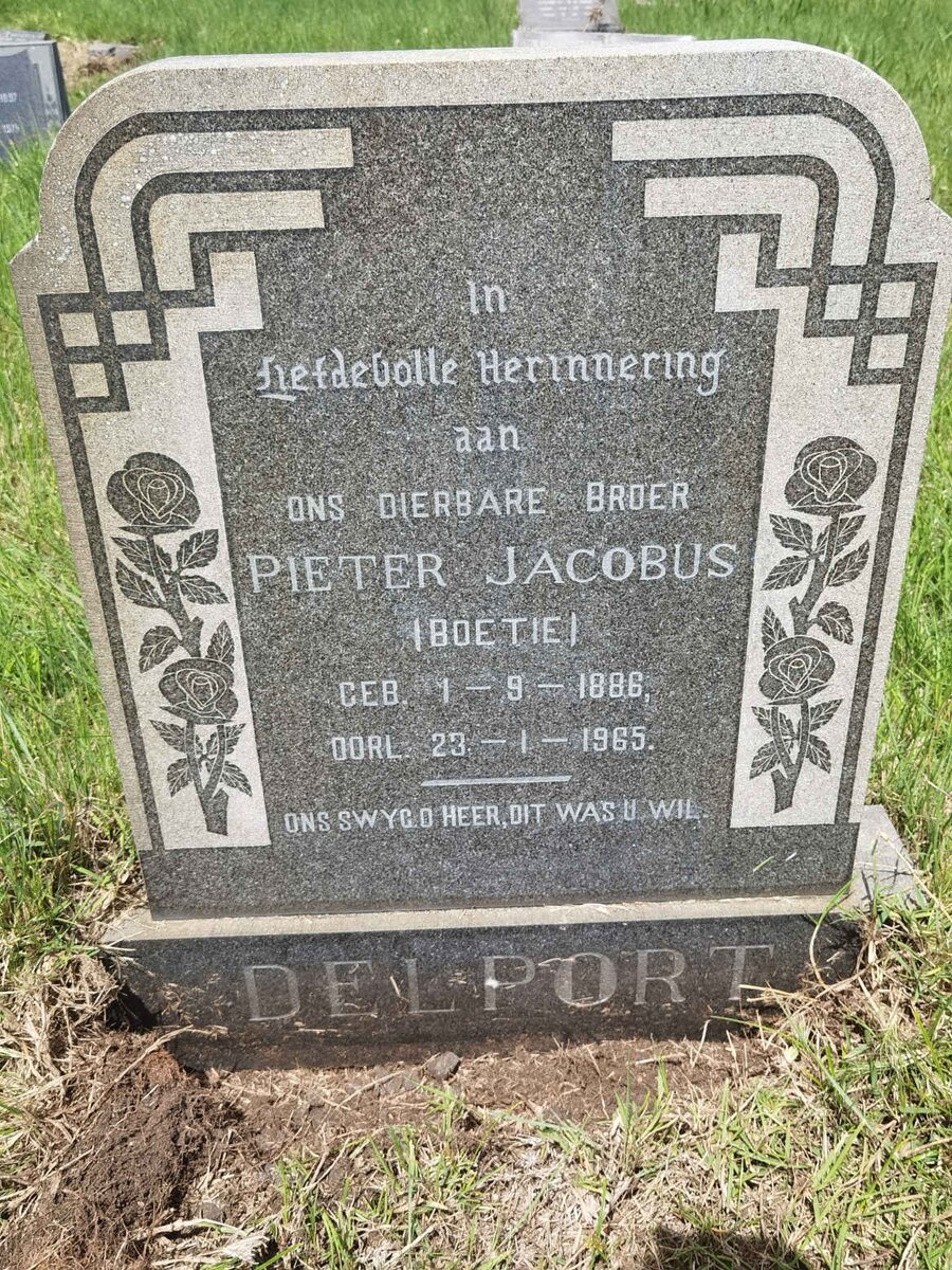 DELPORT Pieter Jacobus 1886-1965