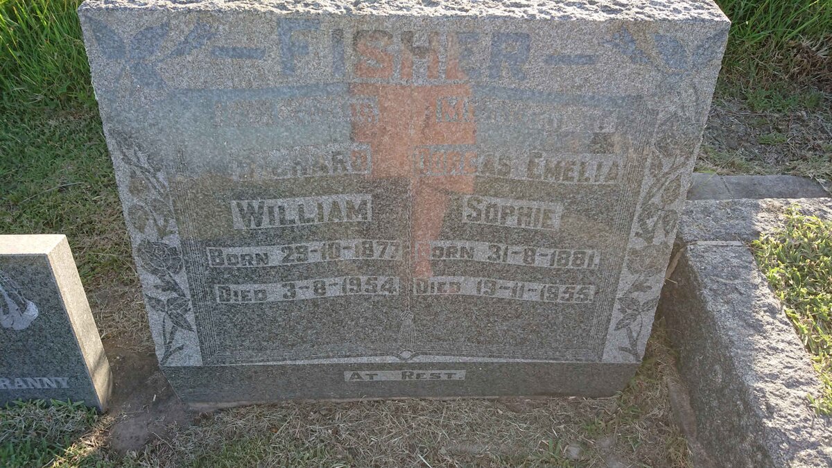 FISHER Richard William 1877-1954 &amp; Dorcas Emelia Sophie 1881-1955