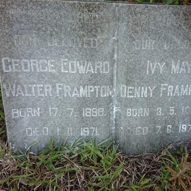 FRAMPTON George Edward Walter 1888-1971 &amp; Ivy May Denny 1895-1978