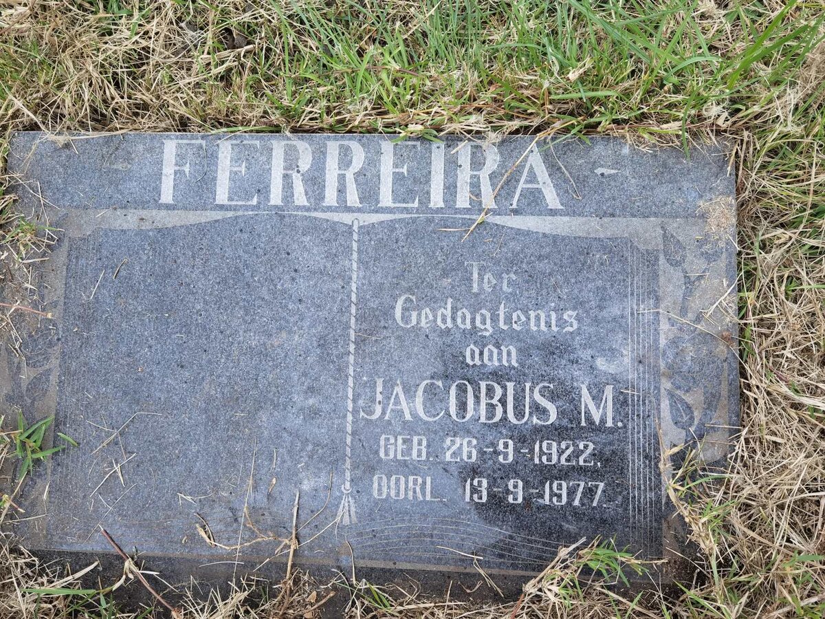 FERREIRA Jacobus M. 1922-1977