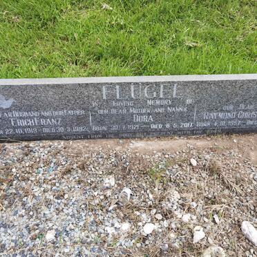 FLUGEL Erich Franz 1919-1992 &amp; Dora 1921-2017 :: FLUGEL Raymond Christopher 1957-1980