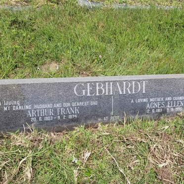 GEBHARDT Arthur Frank 1903-1974 & Agnes Ellen 1917-1990