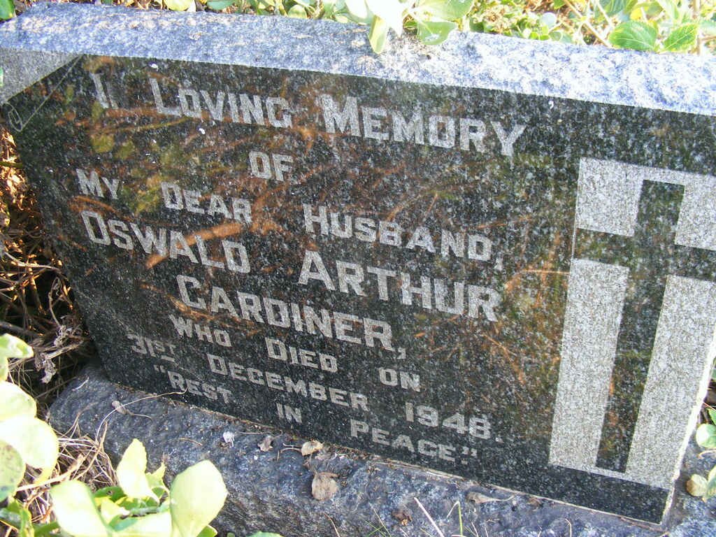 GARDINER Oswald Arthur -1948