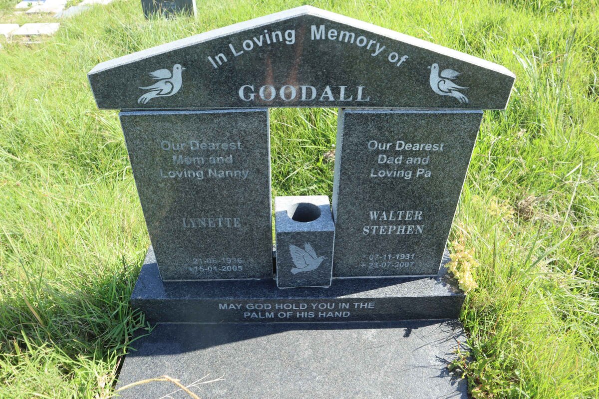 GOODALL Walter Stephen 1931-2007 &amp; Lynette 1936-2005
