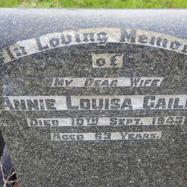 GAILEY Annie Louisa -1943