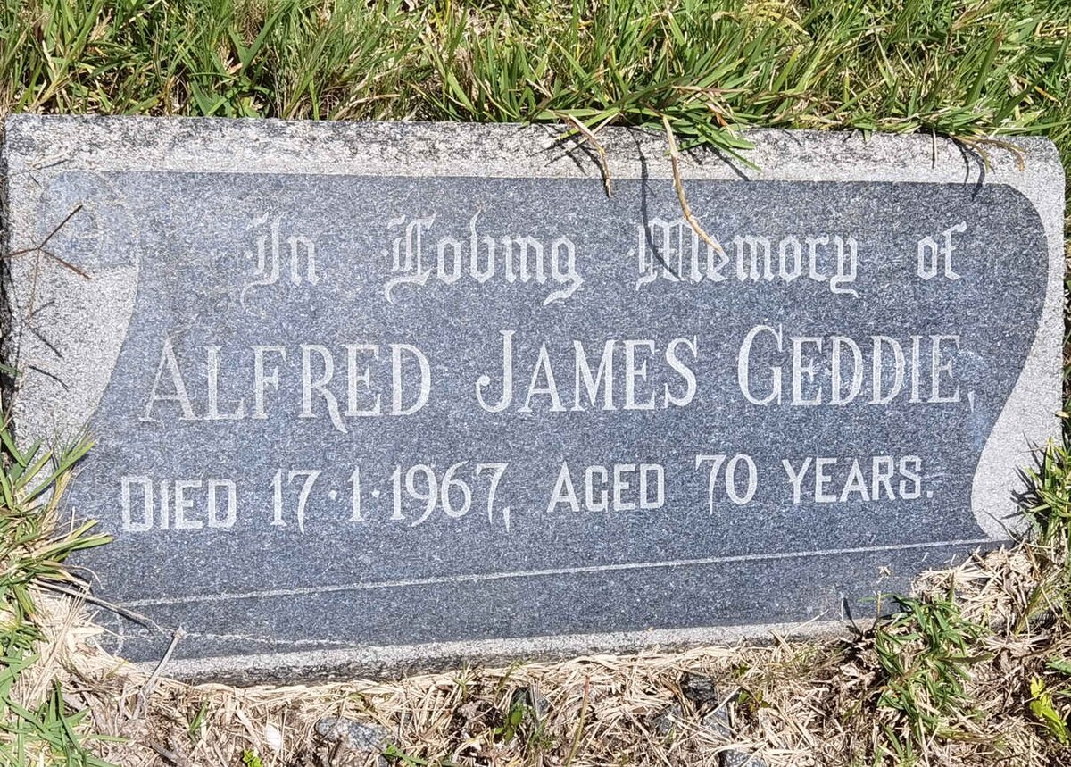 GEDDIE Alfred James -1967