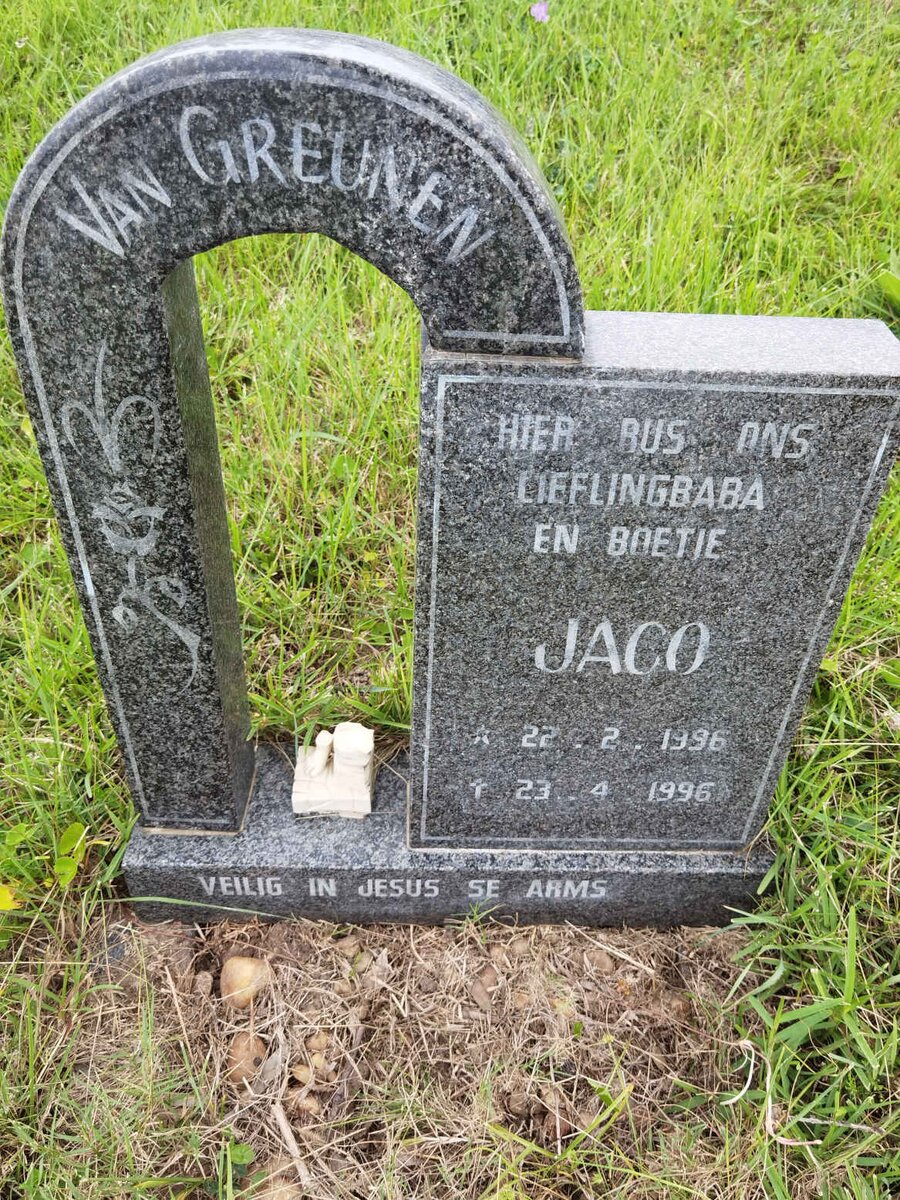 GREUNEN Jaco, van 1996-1996