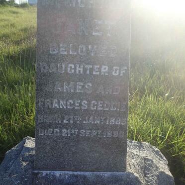 GEDDIE Janet 1885-1890