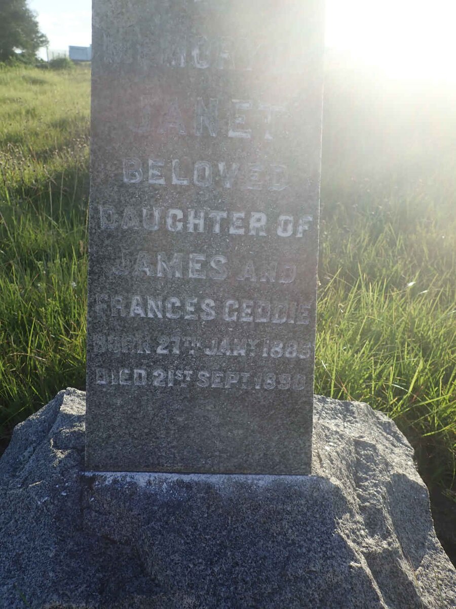 GEDDIE Janet 1885-1890