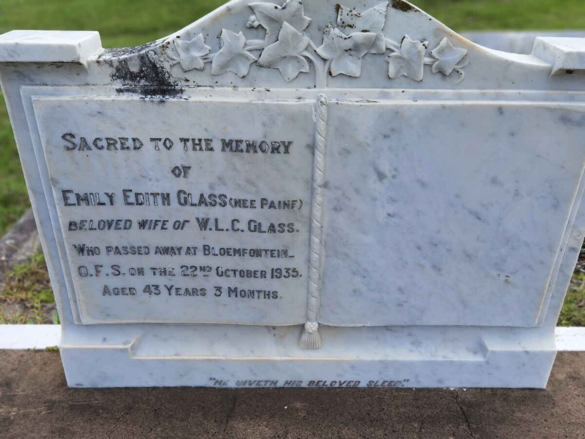 GLASS Emily Edith nee PAINE -1935