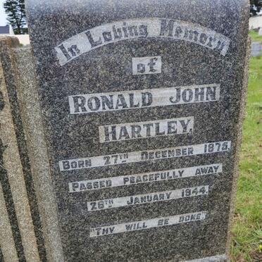 HARTLEY Ronald John 1875-1944