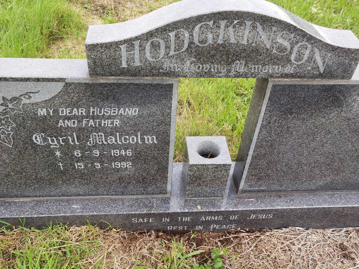 HODGKINSON Cyril Malcom 1946-1992