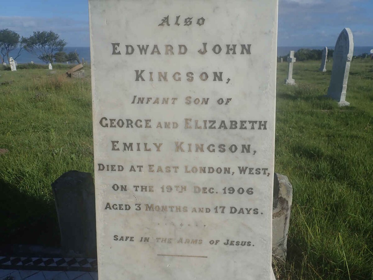 KINGSON Edward John -1906