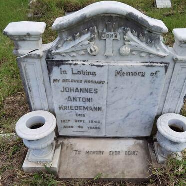 KRIEDEMANN Johannes Antoni -1946