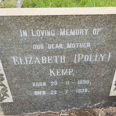 KEMP Elizabeth 1890-1938