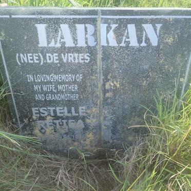 LARKAN Estelle Rettea nee DE VRIES 19??-